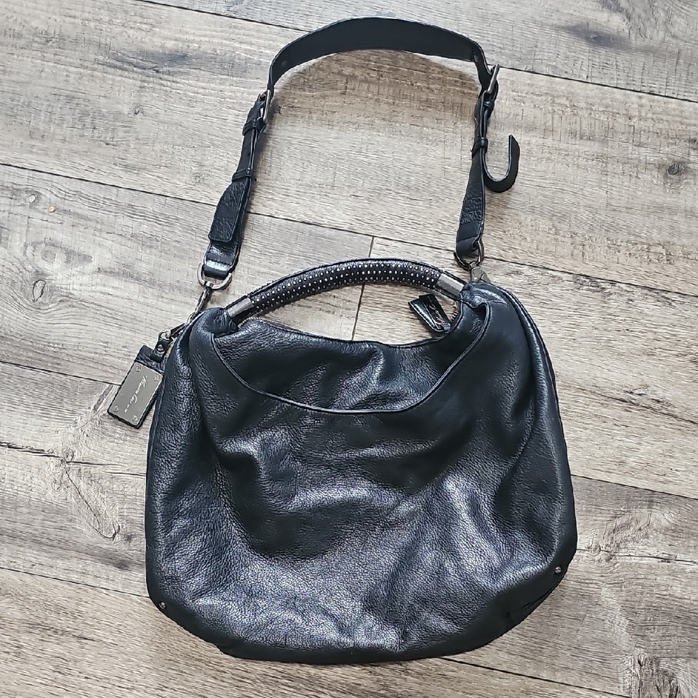Kenneth Cole Black Leather Top Handle Bag for Women